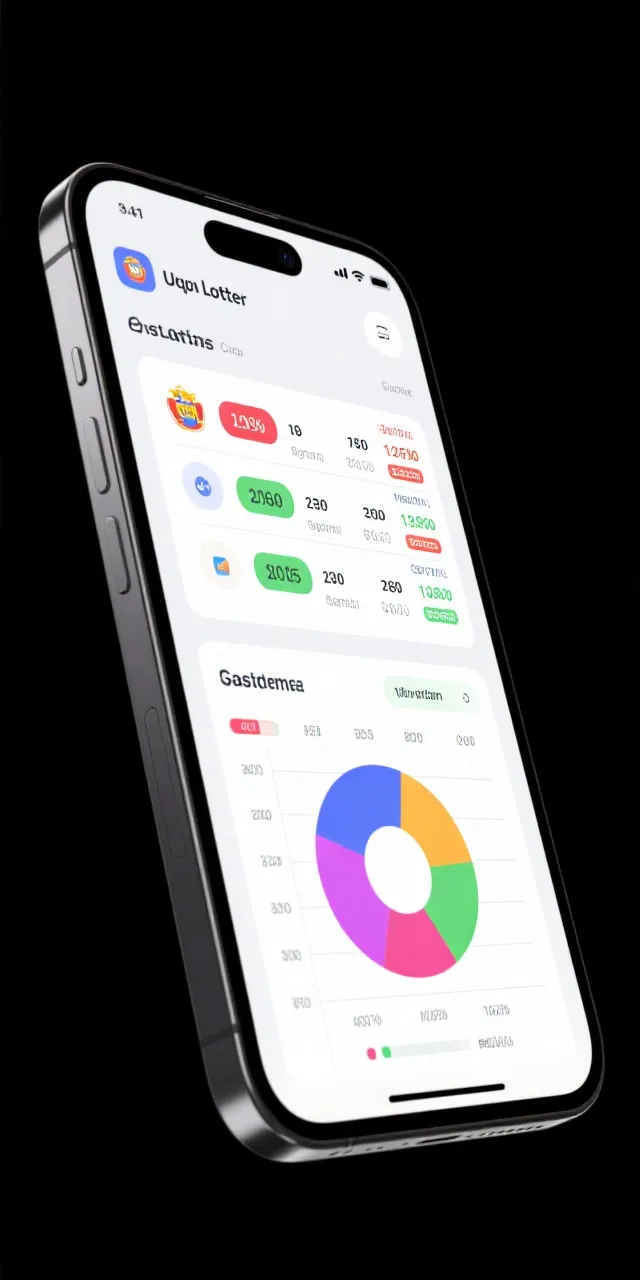 彩票网站 APP 界面展示